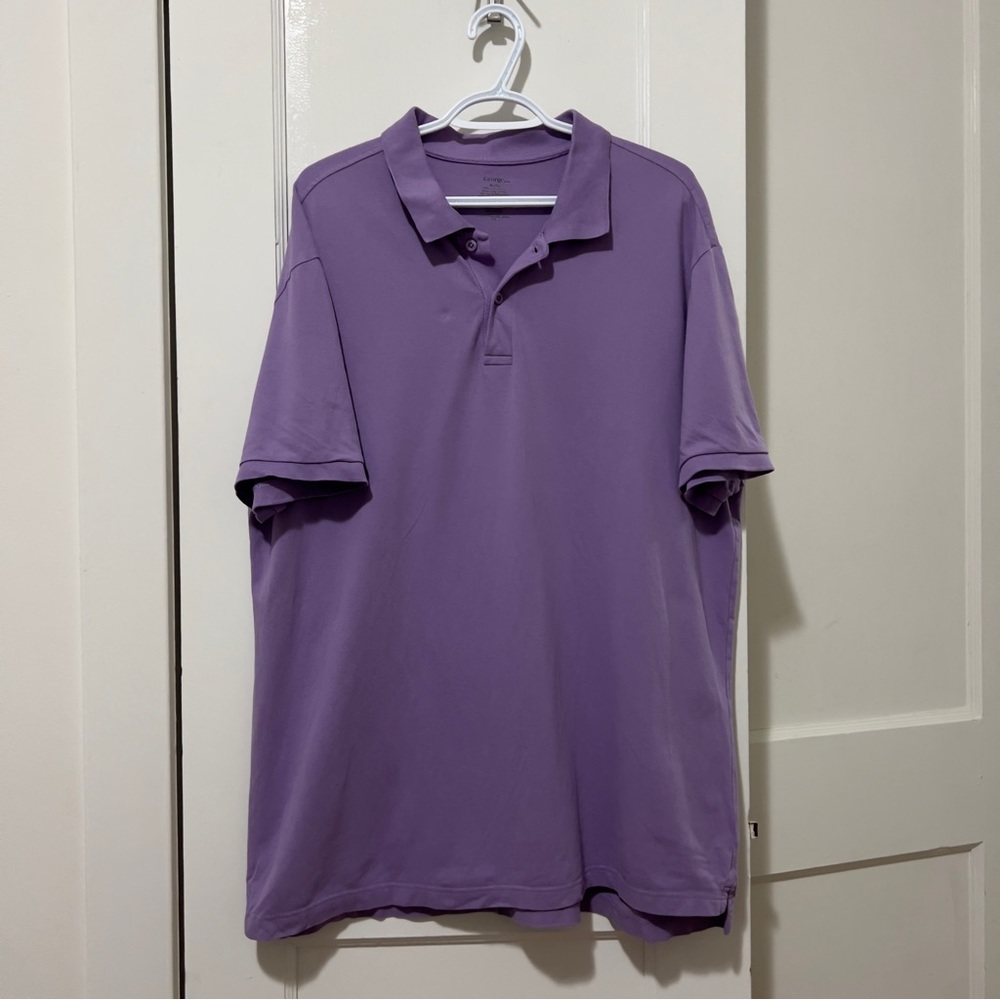 George Light Purple Short Sleeve Polo